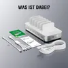 4smarts 541281, Drinnen, AC, 1,5 m, Silber, Weiß Produktbild-Vorschau 4