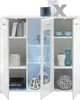 Highboard >Ella< in Weiß - 120x112x42cm (BxHxT) Voir les images du produit 4