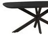Dorrio Esstisch dänisch oval 200 x 100 cm Mangoholz Schwarz Produktbild-Vorschau 2