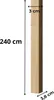 A close-up of a wooden plank with dimensions indicated. Anteprima dell’immagine prodotto