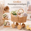 Vintage Rattan-Babykorb, Weidenkorb für Babys, für Produktbild-Vorschau 6