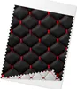 140cmx100cm Geprägte Schwarz Kunstleder Rot Diamant-Stich Produktbild-Vorschau 1