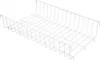 A white wire shelf or basket. Náhľad obrázku produktu