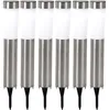 6er Set LED Solarleuchte, Edelstahl, Erdspieß, H 56 cm Produktbild-Vorschau 1