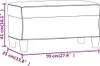 vidaXL Lavica krémová 70x35x41 cm Tkanina z mikrovlákna Náhľad obrázku produktu 7