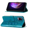 VIVO V21 5G Pouzdro, Motýlí Reliéf Flip Kožené Pouzdro s Náhled obrázku produktu 2