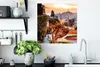 MuchoWow® Poster Stadt - Garten - Licht 50x50 cm - Produktbild-Vorschau 3