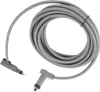 A coiled gray cable with two connectors on a white background. Voir les images du produit