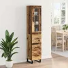 vidaXL Highboard Altholz 34,5 x 34 x 180 cm Holzwerkstoff Produktbild-Vorschau 4