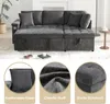 okwish Modernes Klappsofa L-Schlafsofa ausziehbar,Relaxsofa Produktbild-Vorschau 4