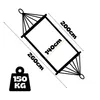 Rijoka Hängematte mit Spreizstange – 200x140cm – Blau Produktbild-Vorschau 4