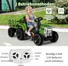 COSTWAY 12V 3-Gang Traktor mit abnehmbarem Anhänger und Produktbild-Vorschau 6