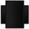 Lavagna nera da gesso 60x40 cm con cornice nero in legno Anteprima dell’immagine prodotto 9