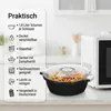 2 Stück Mikrowellenbehälter Set Volumen 1,8 Liter mit Produktbild-Vorschau 3