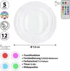 Set di 5 luci LED adesive bianche RGB a 12 colori, Ø 7 cm, Anteprima dell’immagine prodotto 2