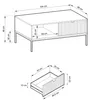 Moderner Geriffelter Couchtisch KIOTO Ł2SZ Kaschmir Schwarz Produktbild-Vorschau 8