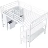 okwish Hochbett 90x200 Kinderbett Einzelbett mit Produktbild-Vorschau 7