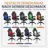 Juskys Racing desk chair Montreal (arancione) - sedia da Anteprima dell’immagine prodotto 6