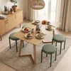HOMCOM: Juego de 4 taburetes para comedor, apilables, con Vista previa de la imagen del producto 2