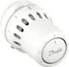 A white thermostat head with temperature markings and a Danfoss logo. Anteprima dell’immagine prodotto