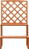 vidaXL Kvetinové schody s mriežkou Orange 70x42x120cm Náhľad obrázku produktu 1