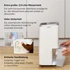 A Bosch air dehumidifier with descriptive text and inset images showing its features. Produktbild-Vorschau