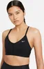 Nike W Nk Indy Bra V-Neck Black/Black/Black/White M Produktbild-Vorschau 10
