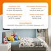 Kinderbett und Übersicht der Eigenschaften: mittelfester Halt, formstabiler Komfortschaum Produktbild-Vorschau