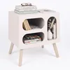 Relaxdays nachtkastje, Scandinavisch design, retro stijl, Productafbeelding-voorbeeld 1