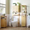 kleankin Badezimmerschrank Badezimmer Hochschrank mit 3 Produktbild-Vorschau 2