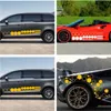 INF Adesivi Auto Esagonali a Nido d'Ape in PVC - 2 Pezzi Anteprima dell’immagine prodotto 3