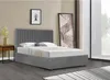 Postel "Mia" s nočním stolkem - 160 x 200 cm - šedá Náhled obrázku produktu 2