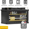BSA Autobatterie 85Ah 12V Batterie 800AEN +30% Produktbild-Vorschau 2