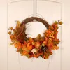 Herbstkränze Für Die Haustür,Kürbiskranz Halloween Produktbild-Vorschau 3