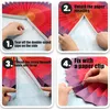 6 éventails en papier, décorations suspendues pour fêtes, Voir les images du produit 3