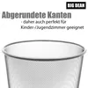 BigDean 2 Stück Papierkorb Mülleimer Büro silber 20L Draht Produktbild-Vorschau 5