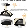 A collage of images showing a cat tree and its features, with illustrative cats and German text. Anteprima dell’immagine prodotto