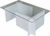 Teti - Couchtisch, 105x65x40h cm Weiß, Zeitschriftenhalter Produktbild-Vorschau 1