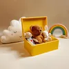 Caja de madera amarilla Creative Deco para guardar objetos, Vista previa de la imagen del producto 4
