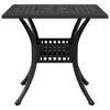 vidaXL Tavolo da giardino nero 80x80x75 cm in alluminio Anteprima dell’immagine prodotto 5