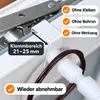 2x Fensterhaken klemmbar mit Distanzhalter, weiß, Produktbild-Vorschau 3