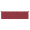 vidaXL Housse de banc de jardin vin rouge 180x50x3 cm tissu Voir les images du produit 4