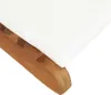 vidaXL Klappbare Sonnenliege mit Cremeweißer Auflage Produktbild-Vorschau 5