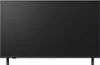 A front view of a black LG QNED television on a black background. Voir les images du produit