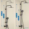 Auralum Regenduschkopf, 25 cm Durchmesser, dreistufige Produktbild-Vorschau 7