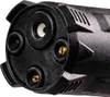 A close-up view of the nozzle end of a black pressure washer gun. Produktbild-Vorschau