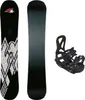 F2 Set Snowboard Junior Rental Schwarz 135cm + Pipe Bindung Produktbild-Vorschau 1