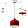 Hängelampe | Kreis | Deckenlampe Metall Rot Pendelleuchte Produktbild-Vorschau 5