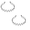 Schwarzes Haarband aus Metall, mehrere Stile, flexibles Produktbild-Vorschau 3