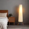 HOMCOM LED Stehlampe Wohnzimmer Dimmbar Holz mit Dreibein Produktbild-Vorschau 9